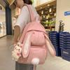 Student Schoolbag Girl's Cute Rabbit Ears Backpack Large Capacity Backpack
