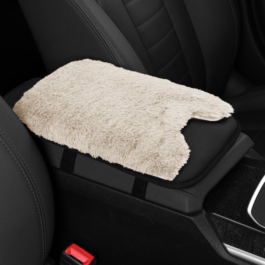 Arm Rest Cover For Car Center Console Plush Protective Pad Car Center Console Cover For Truck Interior Vehicle Women Men Office