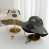 Children's Sun Protection Hat Summer Solar Charging Fan Visor Boys and Girls Big Brim Shawl Bucket Hat