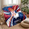 Coperta in Flanella Stampata Serbia Amica della Pelle Calda Decorativa Plaid per Divano Letto Interno Uso Quotidiano