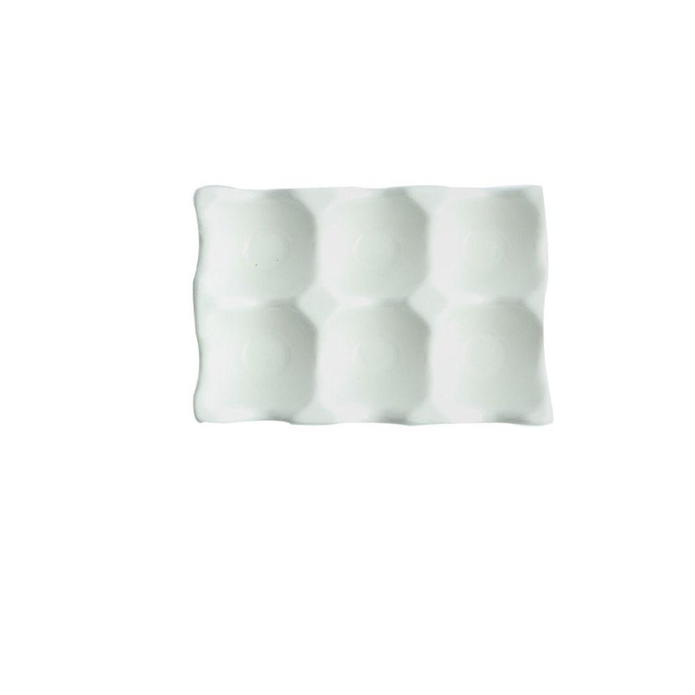 Christmas Kitchen Serving Dish Boiled Egg Ceramic Eggs Tray Egg Stand Storage Rack Egg Holder