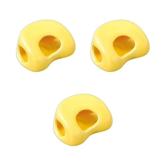 Magatama Yellow Shine Chopstick Rest Ceramic Strengthened Setomonohonpo