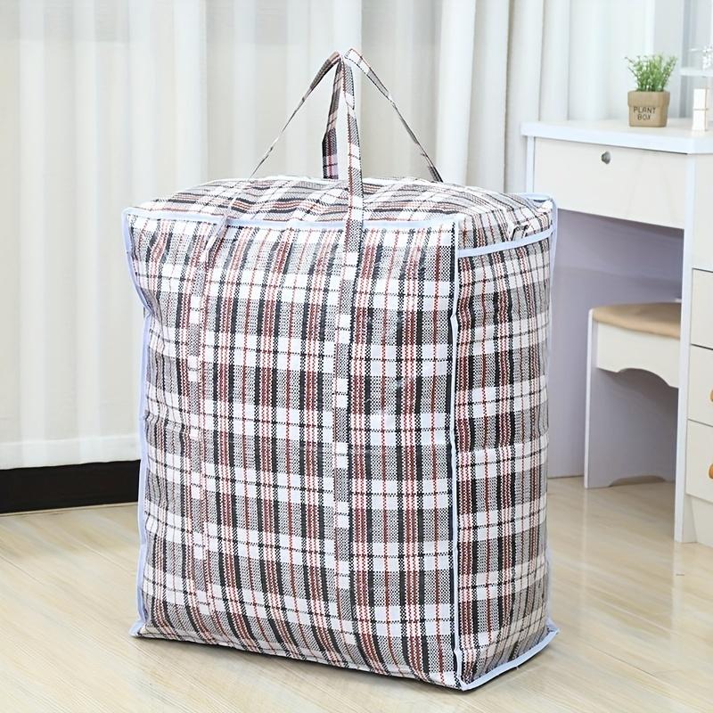 3pc Large Capacity Clothing Bedding Storage Bag, Moving Packaging Bag, Dormitory Sundries Travel Packaging Storage Bag