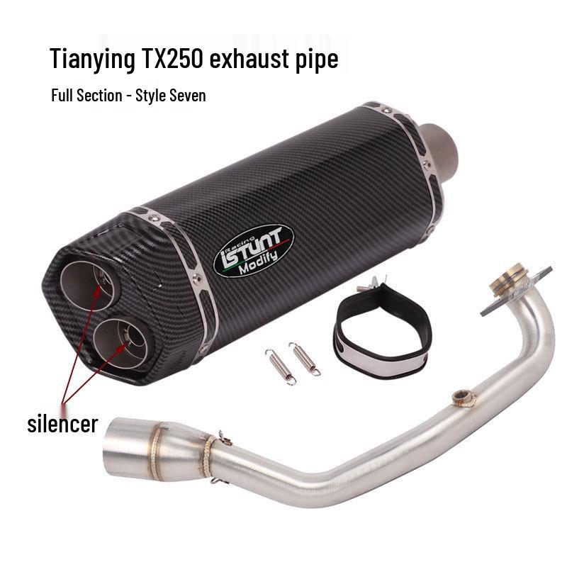 Skyhawk TX250 Exhaust Modification: Front & Full Section Muffler