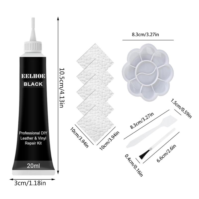 Lederreparatur für Couch Lederfarbe Lederreparatur Farbgel Lederfarbauffrischer Kratzerfüller mit Zubehör