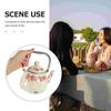 1 Liter Vintage Enamel Teapot with Japanese Design Convenient Brewing Elegant Flower Pattern Insulated Stovetop for Camping