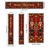 Snowman Design Christmas Door Banner Polyester Material Christmas Porch Banner  Front Door Decor
