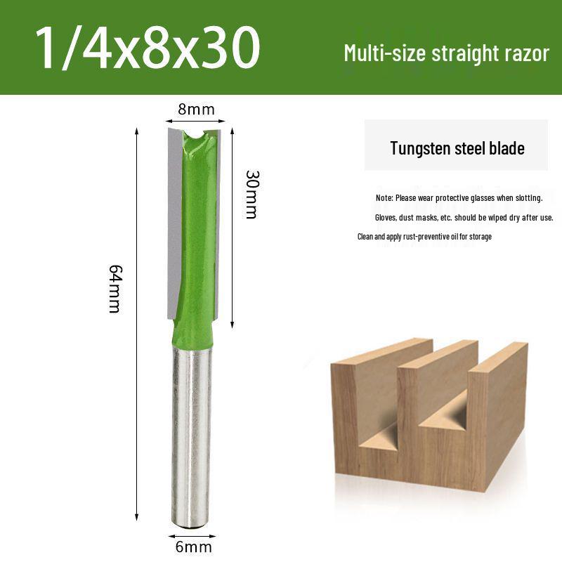 Wolframstahl Einseitiger Nutfräser für Holzbearbeitung, Scharf und Langlebig mit Rundschaft