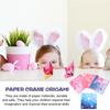 LEDMOMO Origami Paper for Making 1000 Cranes 400 Colorful DIY Craft Cherry Blossom Holographic Paper Party Decoration - Sheets, 3.74-inch Square,