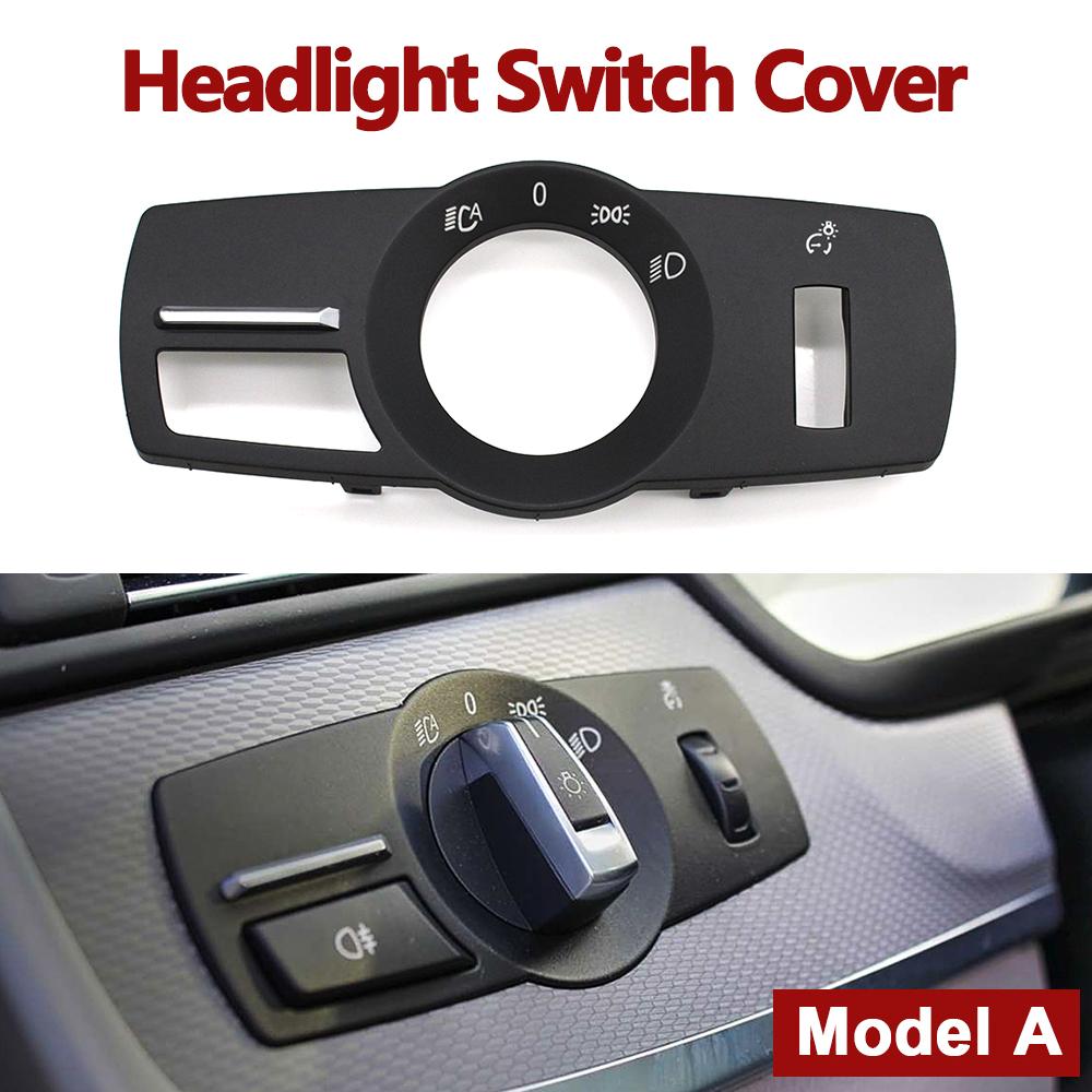 Foglight Button Head Lamp Rotary Headlight Switch Cover For BMW 5 Series 5GT 6S 7S X3 X4 F01 F02 F10 F11 F07 F06 F12 F25 F26