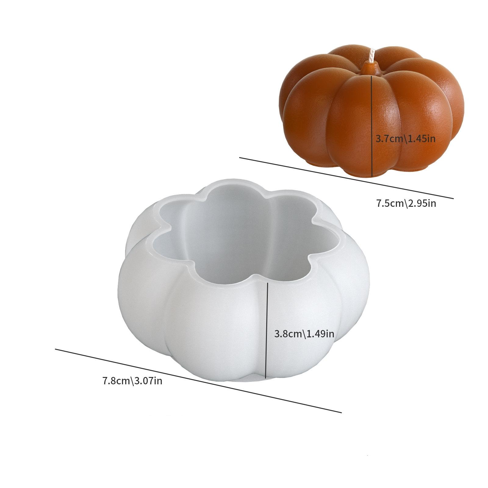 

Halloween Pumpkin Silicone Mold for Candle Making - DIY Aromatherapy Soy Wax Candle Craft Kit, Seasonal Holiday Home Decor Gift