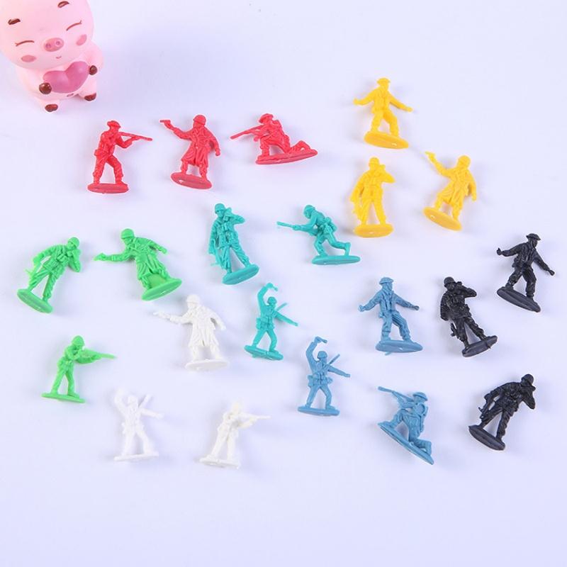 30Pcs Mini 3Cm Little Soldier Stress Relief Puzzle Sensory Toy Boys And Girls Birthday Party Favors Little Soldier Pinata Filler