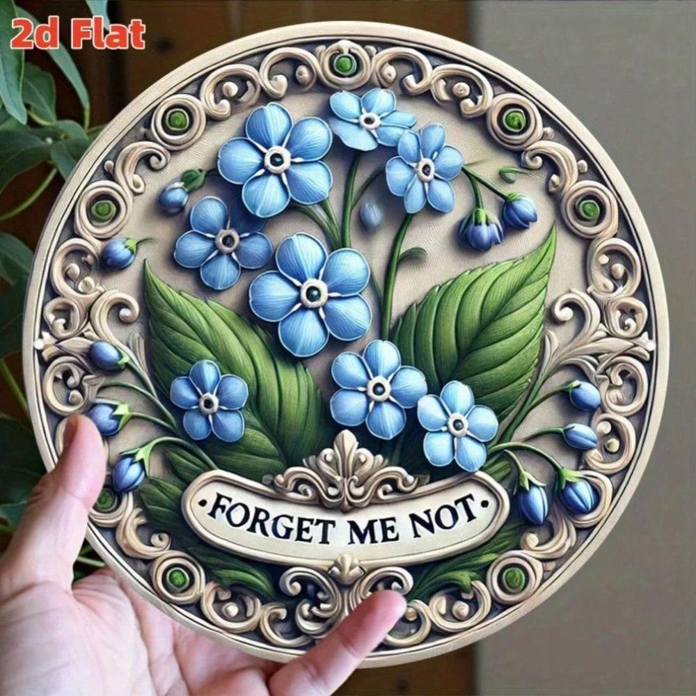 Handmade Metal Tin Plate Wall Art Home Decor 20x20cm