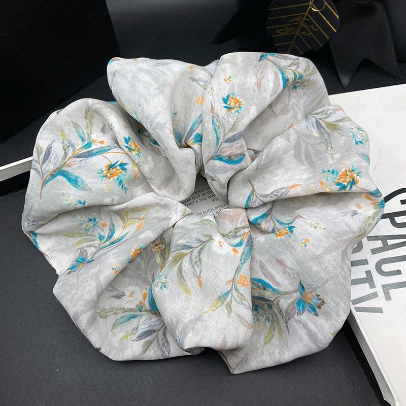 Korean Style Fashion Print Hair Tie for Women - High-End Niche Design with Simple Elegance