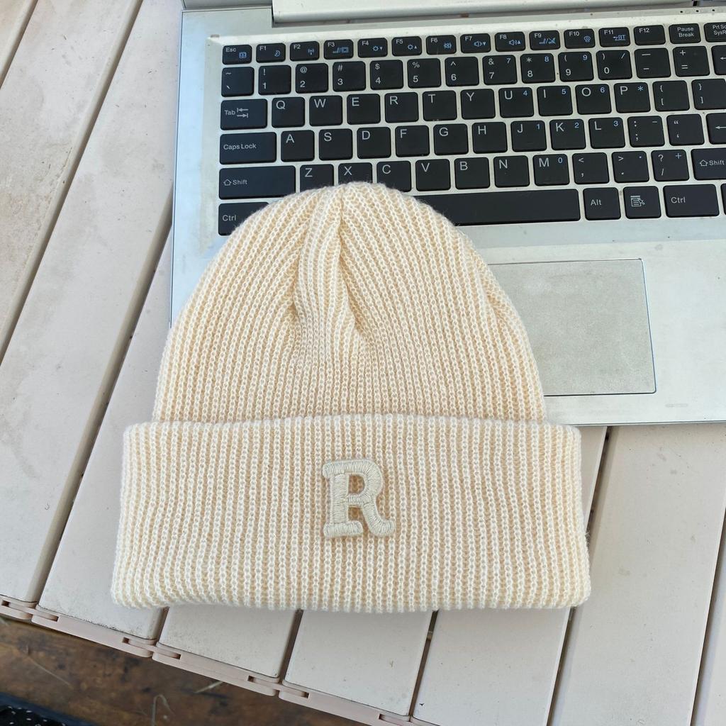 Big Head Circumference Thick Wool Hat Women's Autumn and Winter Loose Warm Pile Cold Hat Big Face Small Knitted Ear Hat