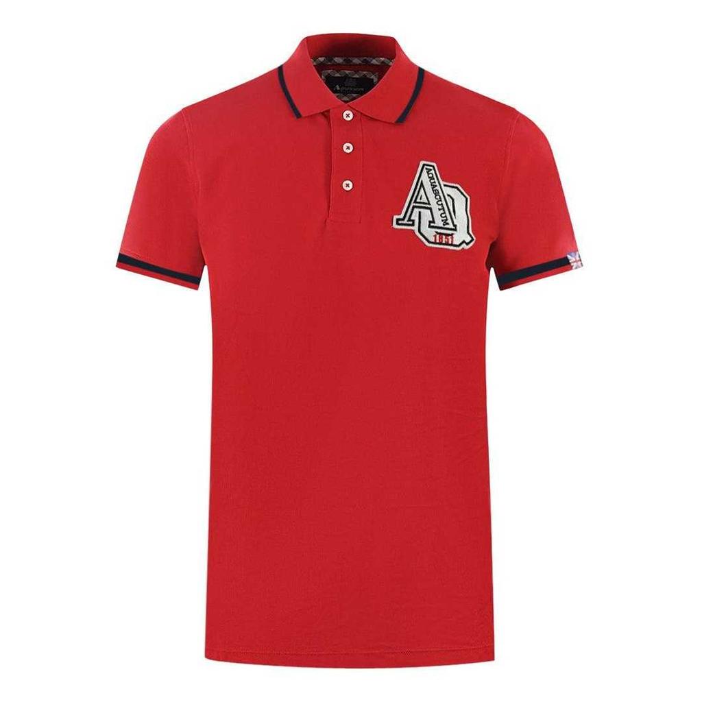 Aquascutum Unisex Vuxen AQ 1851 Broderad Spetsig Pikétröja