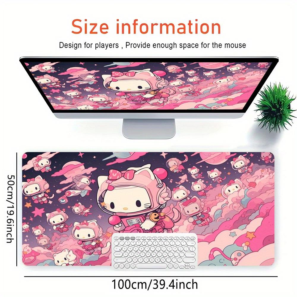 1pc Hello Kitty Astronaut SpaceComputer Pad with Vibrant Game Machine Print, Mouse Pads for Desk0515031