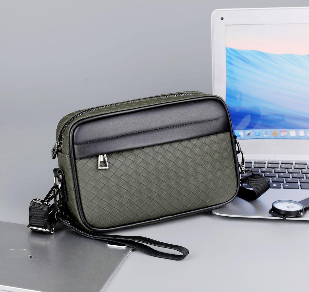 Men's Crossbody Multi-pocket Clutch Bag - High-end, Wear-resistant Business Handbag
