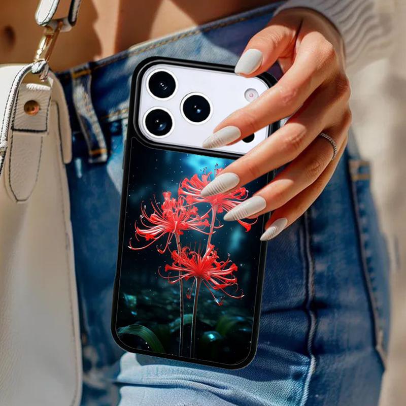 Lycoris radiata flower Phone Case For iPhone 17 Air 14 15 13 12 Max Cover For Apple 16e 11 Pro Max Plus Coque