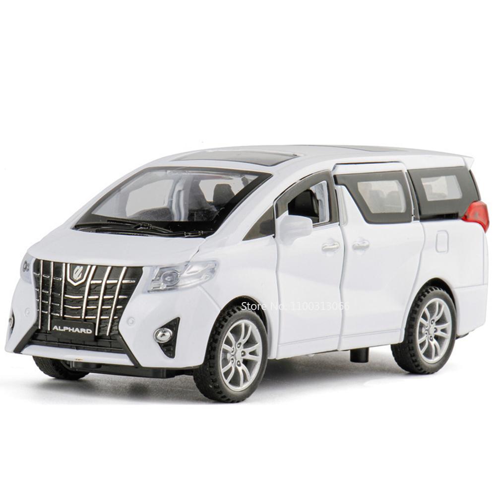

1:Масштаб 32 Автомобілі-іграшки Alphard Vellfire зі сплаву Моделі 6 Дверей Відкриваються Іграшки MPV Транспортні Засоби з Механізмом Зворотного Руху для Хлопця Подарунки на Фестиваль