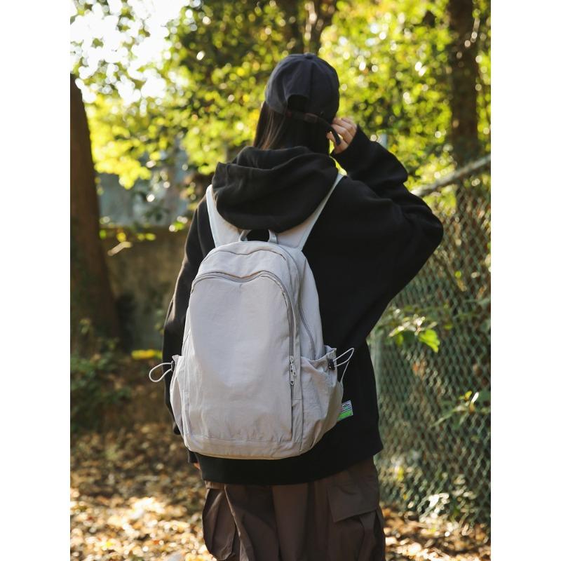 Large Capacity Casual Nylon Backpack New Student Backpack Lightweight Travel Backpack