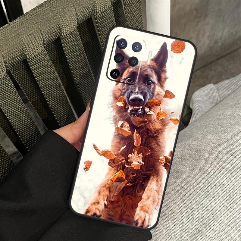 

German Shepherd Dog Case For Oppo A78 A98 A80 A40 A60 A18 A38 A58 A15 A17 A77 A74 A94 A54 A57S A16 A76 A96 Cover OPPO A57s