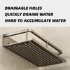 1pc Kitchen bathroom non perforated storage rack, multifunctional wall mounted seasoning shelf