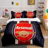 Set Biancheria da Letto Logo Arsenal Copripiumino Copripiumino Federe Decorazioni per la Casa (1 * Copripiumino 2 * Federe, senza piumino)