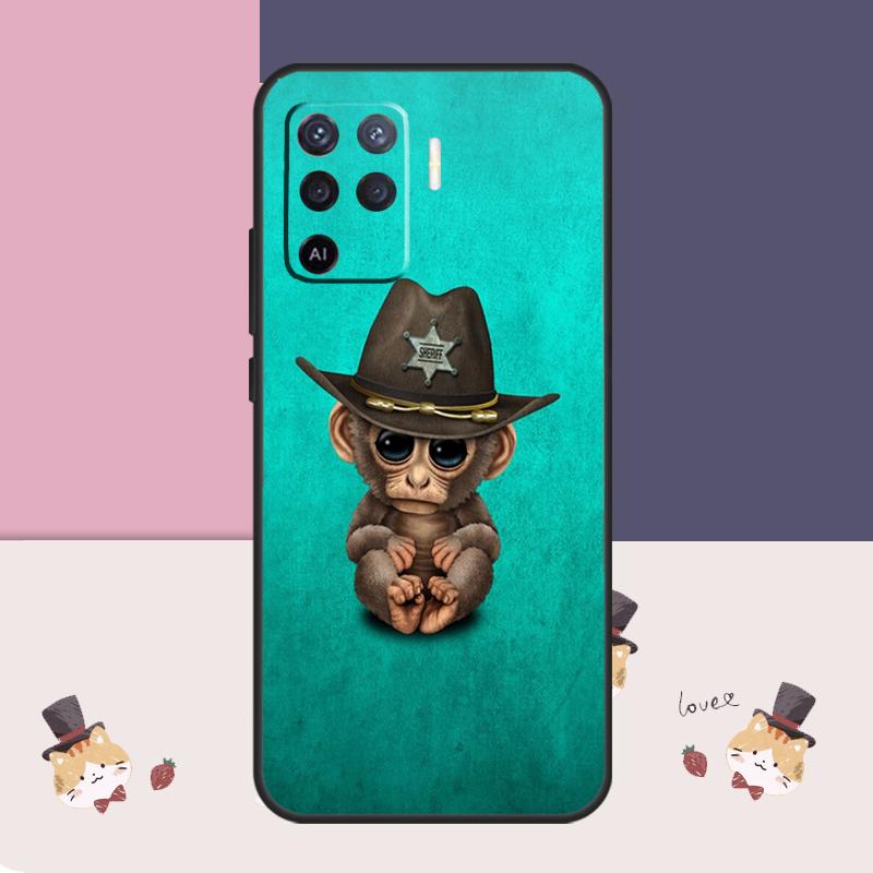 Monkey Gorilla Ape Baby Case For Oppo A38 A58 A78 A98 A54 A74 A94 A18 A57 A17 A77 A80 A60 A40 A96 A76 A16 A15 A5 Pro