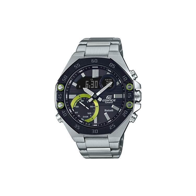 CASIO Мужские Часы EDIFICE Черные ECB-10YDB-1A ECB-10YDB-1A Silver