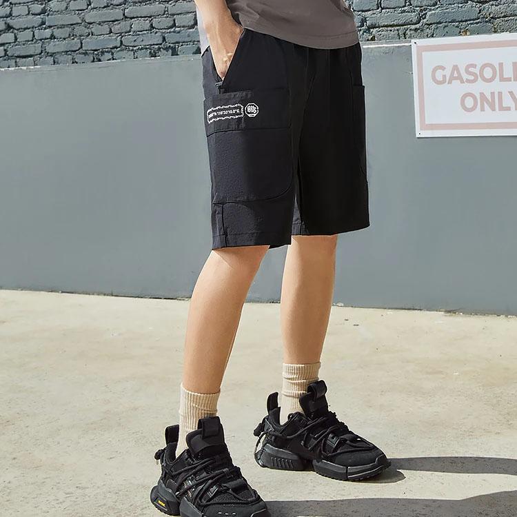 Li-Ning Badfive Camouflage Letter Print Loose Sports Shorts Men Bottoms Black AKSS601-1