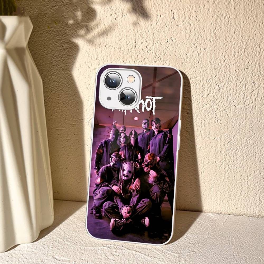 Band Cool-S-SlipknotS-S Tempered Glass For Iphone 14 13 12 11 Pro Mini XS MAX 14Plus X XS XR Cover