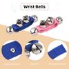 8pcs Jingle Bells Wrist Bells Musical Instrument Christmas Wrist Bell Percussion Music Rhythm for School Music Parties Favors Gifts