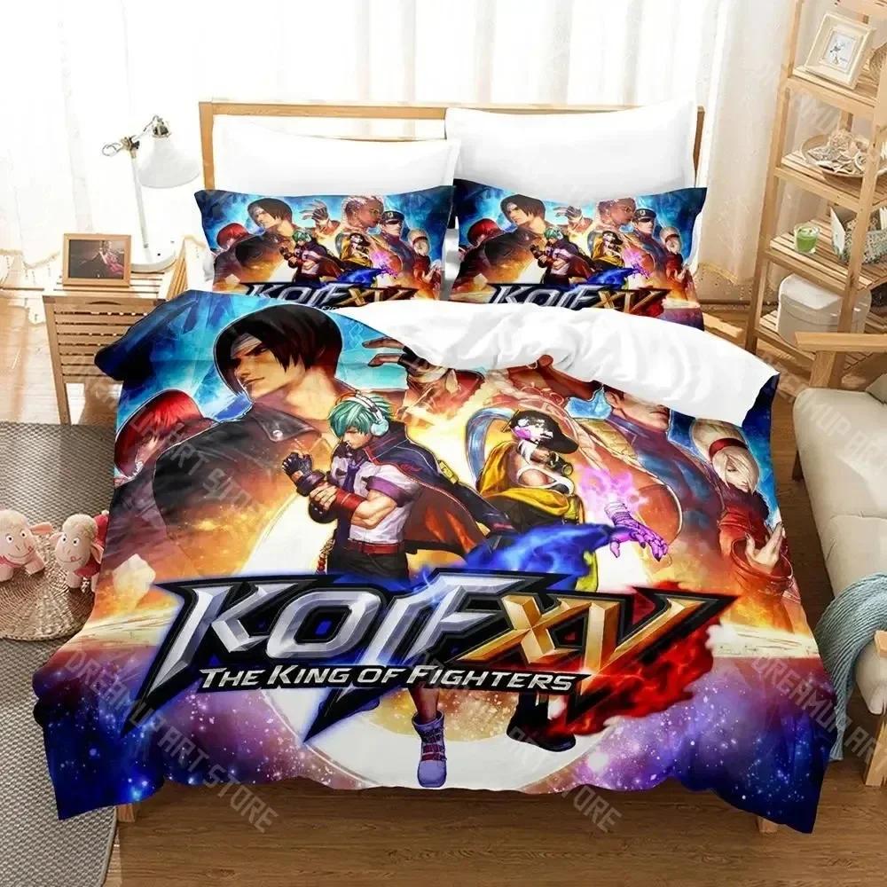 3D Print The King Of Fighter Bedding Set Boys Girls Twin Queen Size Duvet Cover Pillowcase Bed Kids Adult Home Textileextile