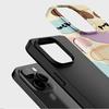 Sublimation Coated Glossy Phone Case Hard Plastic +TPU Soft TPU Shell Cute Lovely Puppies Patterned Full Protective Back Cover for iPhone Samsung