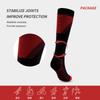 Professionella sportkompressionsstrumpor för män/kvinnor Nya färgglada ränder Löparstöd Elastiska fitnesstrumpor