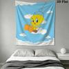 Tweety Bird Wall Tapestry Aesthetic Wall Hanging Printed Fabric Blanket Decorative Tapestries for Bedroom Living Room Home Decor