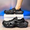 Nuove Scarpe Sandalo alla Moda da Uomo per Esterno Spesse Antiscivolo Resistenti all'Usura Eleganti Zoccoli Stampati in Eva per Coppie