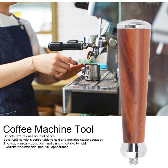 M10 Bottomless Portafilter Coffee Portafilter Handle Coffee Brewer Handle Solid Wooden Coffee Filter Handle Espresso Machine Wood Handle Coffee Maker