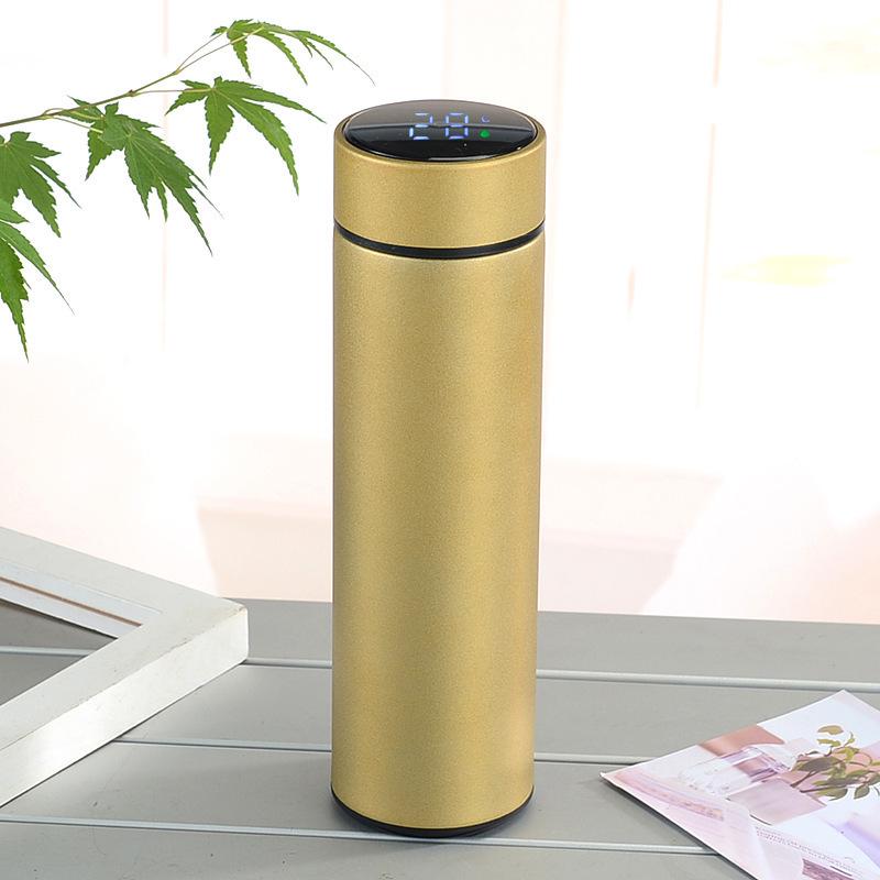 Smart Stainless Steel Insulated Cup with Touch Temperature Display - Office & Business Tea Brewing Gift