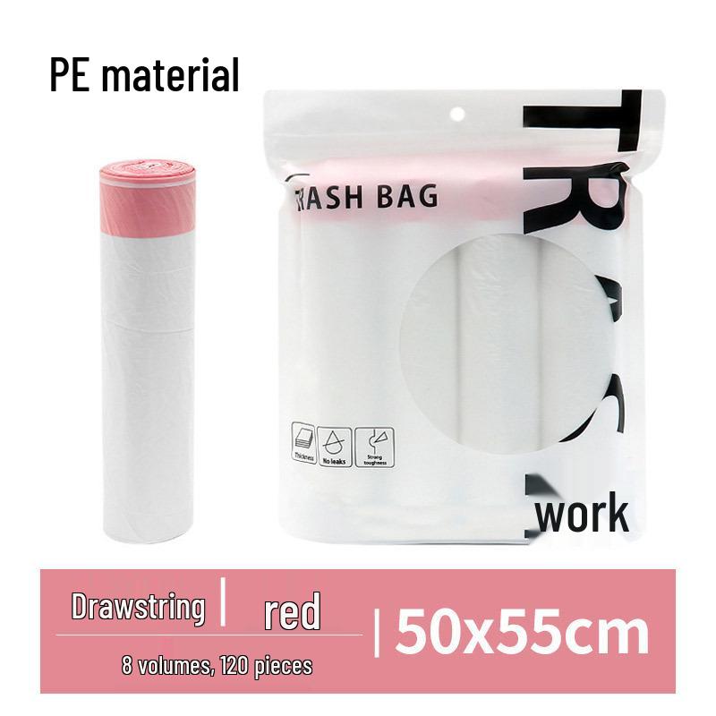 Thickened Kitchen Drawstring Trash Bags - Household Disposable and Handle-Style
