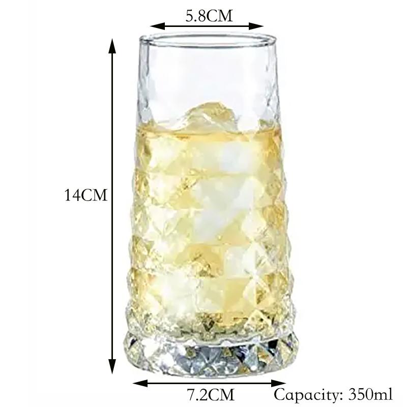 Bleifreies Kreatives Glas Kristall Highball Glas Barzubehör Collins Becher Trinkgläser Für Wasser, Saft, Bier und Cocktail