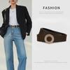 New Women's Belt  Fashionable Thin Belt  Versatile Smooth Buckle  Skirt  Dress  Decorative Trouser Belt
