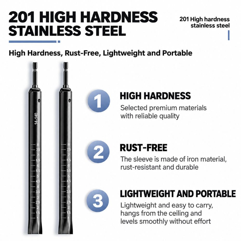 Graduated Scale Extended Socket Wrench Hollow Structure Hex Socket Tool Threaded Rod Adjustment