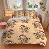 3pcs Gingerbread Man Bedding Set, Breathable and Soft, Suitable for All Seasons, Ideal for Home Use, Suitable for Bedroom Decor 21121