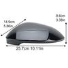 1 Pair Rearview Mirror Cover Cap For VW GOLF 8 MK8  Without Lane Change Assist Hole Side Mirror Cover Cap Car Accessories