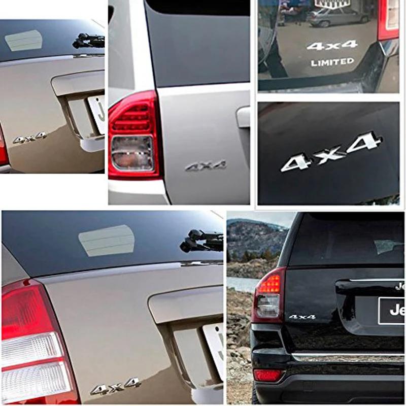 AUTCOAT 1 Pièce 3D 4x4 Quatre Roues Motrices Autocollant Logo Emblème Badge Autocollants Accessoires de Style de Voiture