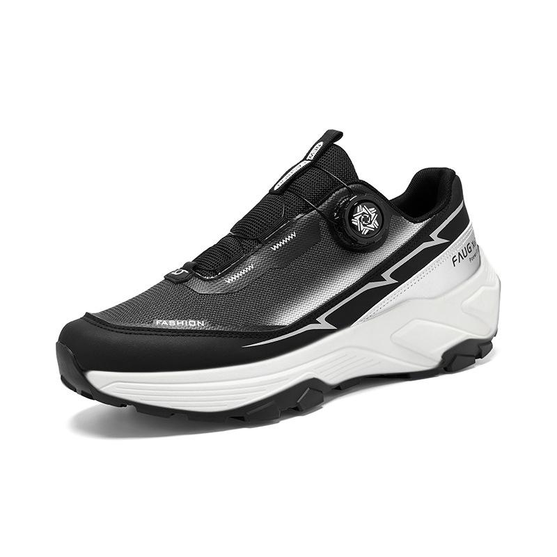 

Large size fashionable men s outdoor sports shoes low top rotating buckle platform running shoes summer trend casual shoes 44