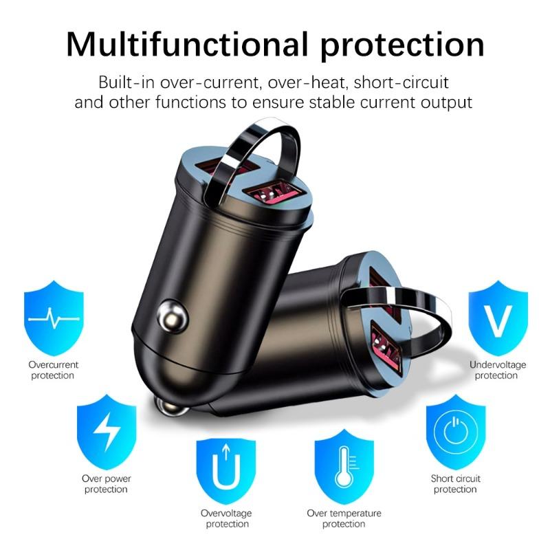 200W Car Charger Dual Ports Fast Charging QC3.0 USB Adapter Car Phone Charger Single Port 100W USB Converter For iPhone Samsun