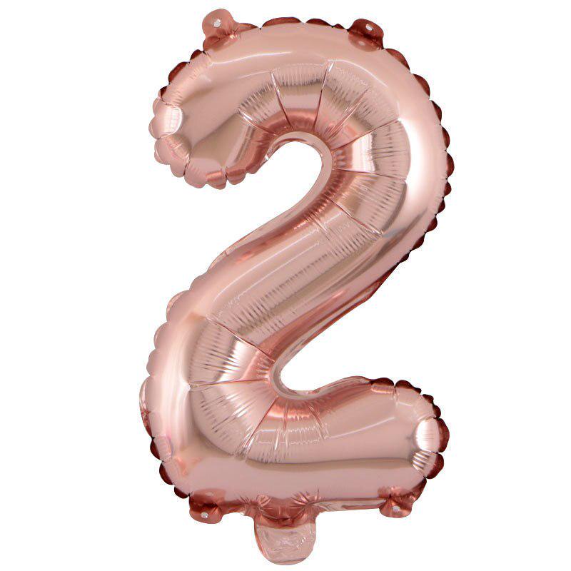 32 Inch Rose Gold Digital Balloon Number Helium Foil Birthday Party Wedding Decoration